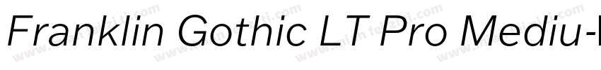 Franklin Gothic LT Pro Mediu字体转换